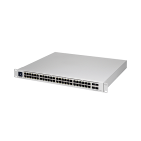 UniFi Switch USW-Pro-48-POE Gen2, Capa 3 de 48 puertos PoE 802.3at/bt + 4 puertos 1/10G SFP+, 600W, pantalla informativa