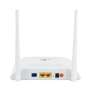 ONU Dual G/EPON con Wi-Fi en 2.4 GHz + 1 puerto LAN Gigabit +  1 puerto LAN Fast Ethernet, hasta 300 Mbps vía