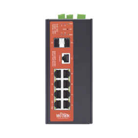 Switch Industrial Administrable Gigabit con 2 Puertos PoE bt + 6 Puertos PoE af/at o 24 V Pasivo + 2 SFP Gigabit, 240 W