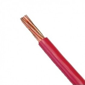Cable Eléctrico 10 awg  color rojo,Conductor de cobre suave cableado. Aislamiento de PVC, auto extin