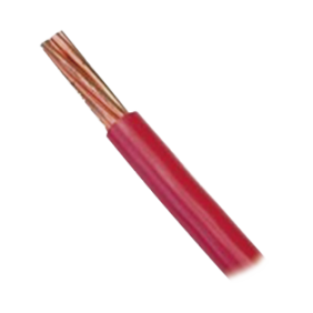 Cable Eléctrico 18 awg  color rojo, Conductor de cobre suave cableado. Aislamiento de PVC, auto-exti