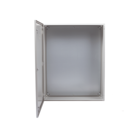 Gabinete de Acero IP66 Uso en Intemperie (800 x 1000 x 300 mm) con Placa Trasera Interior Metálica y Compuerta Inferior