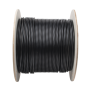 Bobina de Cable UTP de 4 Pares, PanNet, Para Exterior con Gel, Cat6 (23 AWG), Industrial para Climas Extremos, Color Negro, 305 m