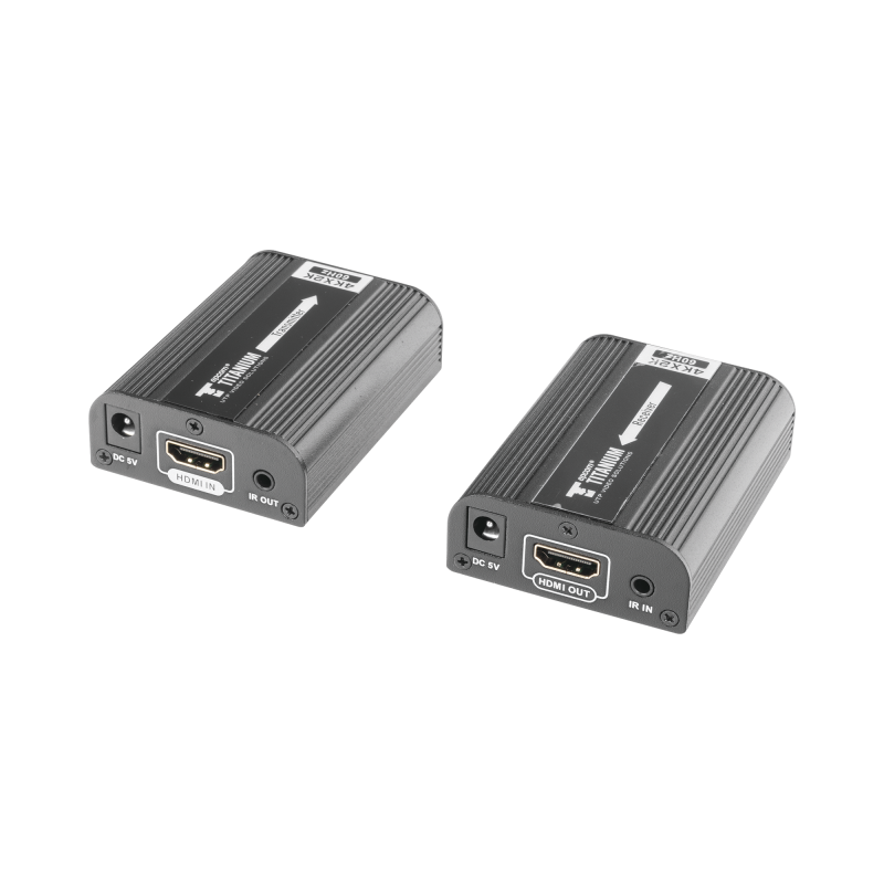 Kit Extensor HDMI para distancias de 30 metros / Resolución 4K x 2K@ 30 Hz/ Cat 6, 6a y 7 / HDCP2.2 / HDMI 2.0  / Soporta PCM,