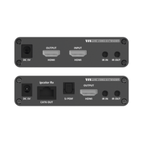 Kit Extensor HDMI hasta 700 metros con Conexión en Cascada / 4K @ 60 Hz/ 70 metros PTP con Cat 6, 6a y 7 / IPCOLOR / CERO LATENCIA / SIN COMPRIMIR / Salida Loop / IR bidireccional / Puerto S/PDIF / Soporta ARC / Soporta 10 TT-676-Rx.