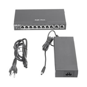 Router Balanceador Administrable , 6 puertos LAN  y 2 puertos LAN/WAN POE+ af/at gigabit hasta 110w, 1 puertos LAN/WAN gigabit y 1 Puerto WAN gigabit, hasta 350 clientes con desempeño de 1.5 Gbps asimétricos