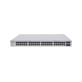 Switch Administrable PoE Capa 2+ Plus, con 48 puertos Gigabit PoE 802.3af/at + 4 SFP+ para fibra 10Gb, gestión gratuita desde la nube, 370w