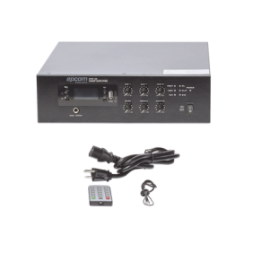 Mini Amplificador de Audio Mezclador | 120W RMS | Sistema 70/100V | MP3 | Tuner | Bluetooth | Musica ambiental y