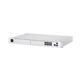 UniFi OS Console: Dream Machine Pro, con 1 puerto WAN Gigabit RJ45, 1 puerto WAN 10G SFP+ / 8 puertos LAN Gigabit RJ-45, y una bahía de HDD 3.5" (No incluye HDD), Integra todas las aplicaciones UniFi