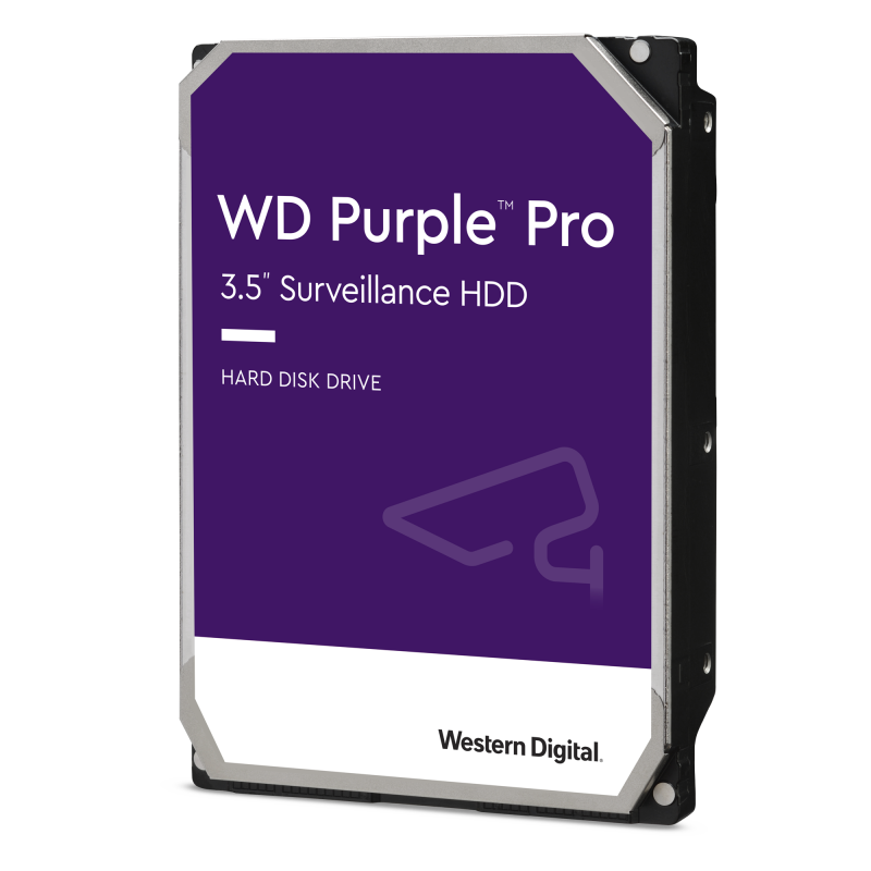 Disco Duro Purple Pro de 10 TB / 7200 RPM / Optimizado para Soluciones de Videovigilancia con Analiticos (Meta Data) / Uso 24-7 / 5 Años de Garantia