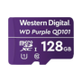 Memoria microSD de 128 GB PURPLE, Especializada Para Videovigilancia, 10 VECES MAYOR DURACIÓN, 3 AÑOS DE GARANTIA