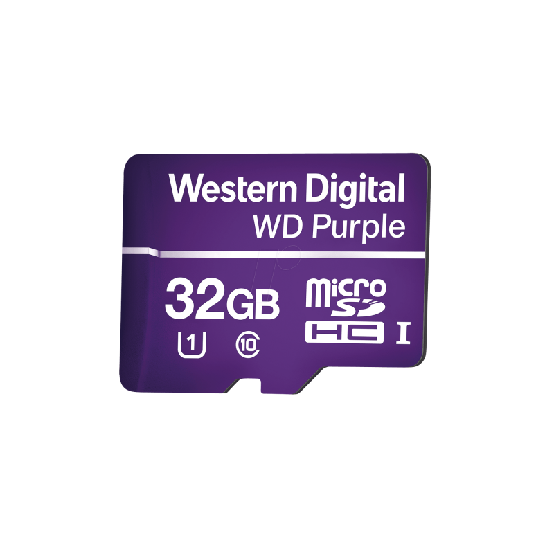 Memoria microSD de 32GB PURPLE, Especializada Para Videovigilancia, 10 VECES MAYOR DURACIÓN, 3 AÑOS DE