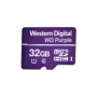 Memoria microSD de 32GB PURPLE, Especializada Para Videovigilancia, 10 VECES MAYOR DURACIÓN, 3 AÑOS DE GARANTIA