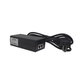 Inyector Hi-PoE 60 W Gigabit / Alimenta Equipos PoE 802.3 af Hasta 15W - PoE at Hasta 30W - PoE bt Hasta 60W / Instalación Para Interior / Alcance de Hasta 100 metros / Plug and Play / No se Necesita Configurar