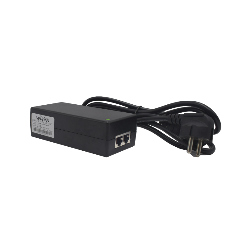 Inyector Hi-PoE 60 W Gigabit / Alimenta Equipos PoE 802.3 af Hasta 15W - PoE at Hasta 30W - PoE bt Hasta 60W / Instalación Para Interior / Alcance de Hasta 100 metros / Plug and Play / No se Necesita Configurar