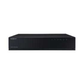 NVR de 12 Megapíxel con Wisenet Wave Embebido / Incluye 4 Licencias / 8TB Incluidos / 16 canales / 16 puertos PoE+ / H.265 & WiseStream / E/S de alarma