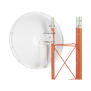 Antena Direccional con Frecuencia Extendida / 4.8 - 6.5 GHz / 28 dBi /  Jumper incluido con conector N-Macho / Polaridad en 90º y 45º / Montaje incluido para torre o mástil  