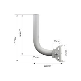 Montaje universal flexible para instalación en poste o pared, compatible con equipos Ubiquiti, Mimosa, Cambium y Altai 