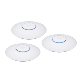 Paquete de 3 Access Point UniFi 802.11ac Wave 2, MU-MIMO4X4 con antena Beamforming, hasta 1.7 Gbps, para interior PoE 802.3af, soporta 200 clientes, No incluyen PoE&acute;s