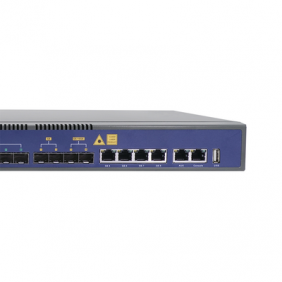 OLT de 8 puertos GPON con 8 puertos Uplink (4 puertos Gigabit Ethernet + 2 puertos SFP + 2 puertos SFP+) hasta 1,024 ONUs