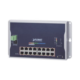 Switch Industrial Administrable Capa 2 de Pared,16 Puertos PoE 802.3at Gigabit y 2 Puertos SFP