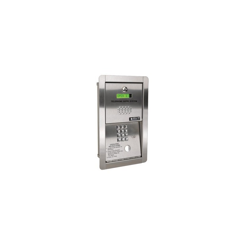 Audioportero telefónico / 600 números telefónicos / Control para 2 puertas / Gabinete para sobreponer/ Marcación a 16 digitos /