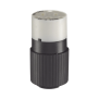 Conector de 15 A 125 V CA/ 2 Polos 3 Hilos/ Grado Industrial/ Color  Blanco y Negro/ NEMA 5-15R.