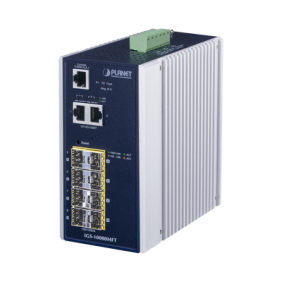 Switch Industrial Administrable L2+, 8 Puertos 1G SFP, 2 Puertos TP Gigabit, (-40 ~75 grados C) 