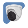 Turret IP 4 Megapixel / Lente Motorizado 2.8 - 12 mm / 30 mts IR EXIR / PoE / Exterior IP67 / WDR 120dB / Micro SD / H.265+ / Onvif