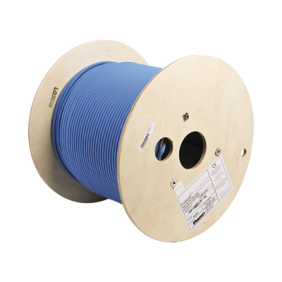 Bobina de Cable Blindado F/UTP de 4 Pares, Cat6A, Soporte de Aplicaciones 10GBase-T, LSZH (Libre de Gases Tóxicos), Color Azul, 305m