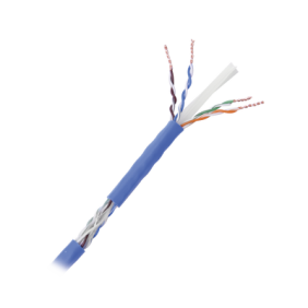 Bobina de cable de 305 metros Cat6+, CM, CALIBRE 23 ALTO RENDIMIENTO, ETL,UL, con garantía de por vida, color azul, super