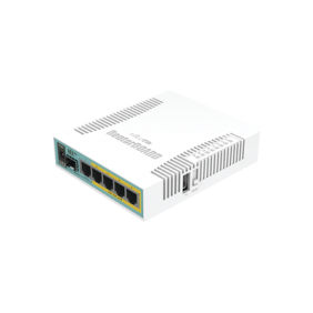 (hEX PoE) Routerboard 5 puertos Gigabit Ethernet PoE 802.3at, 1 Puerto