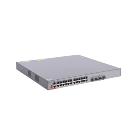 Switch Administrable Capa 3 PoE con 24 puertos Gigabit 802.3af/at + 4 SFP+ para fibra 10Gb, hasta 740 watts, gestión gratuita desde la nube.