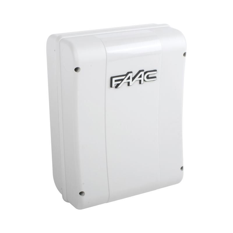 Cuadro de mando FAAC E024S para operadores abatibles  FAAC S418 y FAAC 770N 