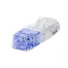 Plug RJ45 Cat6, Para Cable UTP de Calibre 23-24 AWG, Chapado en Oro de 50 micras, Paquete de 100 piezas