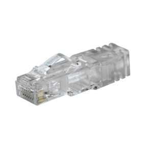 Plug RJ45 Cat6, Para Cable UTP de Calibre 23-24 AWG, Chapado en Oro de 50 micras, Paquete de 100 piezas