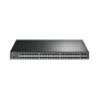 Switch PoE+ JetStream SDN Administrable 48 puertos 10/100/1000 Mbps + 4 puertos SFP, 48 puertos PoE+, 384W, administración