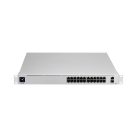 UniFi Switch USW-Pro-24-POE Gen2, con funciones capa 3, de 24 puertos PoE 802.3at/bt + 2 puertos 1/10G SFP+, 400W, pantalla informativa