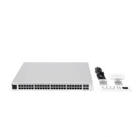 UniFi Switch USW-Pro-48-POE Gen2, Capa 3 de 48 puertos PoE 802.3at/bt + 4 puertos 1/10G SFP+, 600W, pantalla informativa