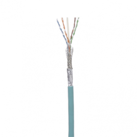 Bobina de Cable Blindado SF/UTP Categoría 6A, Uso Industrial con Resistencia al Aceite y Rayos UV, M