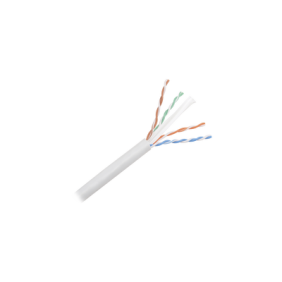 Bobina de Cable UTP de 305 m. de Cobre, NetKey, Gris Claro, Categoría 6 (24 AWG), 1000Mbps,  Riser (CMR), de 4