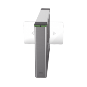 Torniquete Swing CENTRAL para Ampliar Numero de Carriles / Incluye Panel y Lectores de Tarjeta / TCP/IP Administrable por iVMS-4200 (Requiere Torniquete Izquierdo) / Carril de 90 cms / 6,000,000 MCBF / 12 Pares de IR 