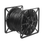 Bobina de cable de 305 m, Cat5e , FTP, blindado, para intemperie, color negro, UL, para aplicaciones en video vigilancia, redes