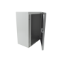 Gabinete de Acero IP66 Uso en Intemperie (300 x 400 x 200 mm) con Placa Trasera Interior de Metal y Compuerta Inferior