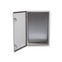 Gabinete de Acero IP66 Uso en Intemperie (400 x 600 x 250 mm) con Placa Trasera Interior Metálica y Compuerta Inferior