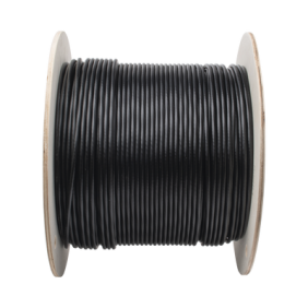 Bobina de Cable UTP de 4 Pares, PanNet, Para Exterior con Gel, Cat6 (23 AWG), Industrial para Climas Extremos, Color Negro, 305 m