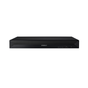 NVR 8 Megapíxel / 16 canales / H.265 / P2P Wisenet / 16 puertos PoE / 128Mbps