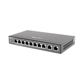 Router Balanceador con Función SD-WAN, 6 puertos LAN  y 2 puertos LAN/WAN POE+ af/at gigabit hasta 110w, 1 puertos LAN/WAN gigabit y 1 Puerto WAN gigabit, hasta 350 clientes con desempeño de 1.5 Gbps asimétricos