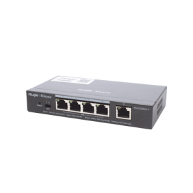 Switch Administrable PoE con 5 puertos Gigabit, 4 PoE 802.3af/at, gestión gratuita desde la nube, 54w