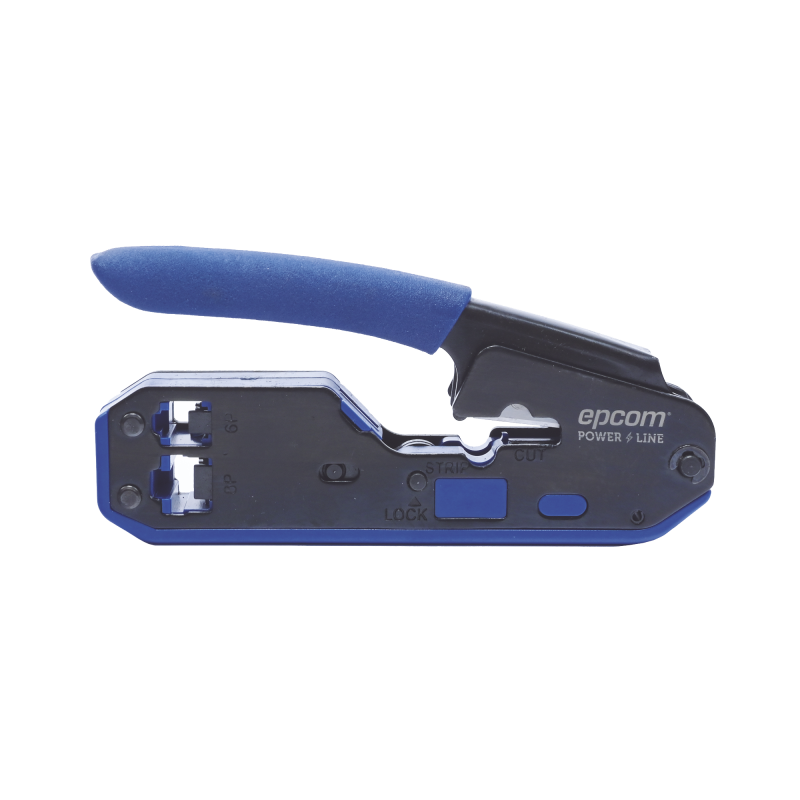 Pinza SLIM para Corte y Terminado de Plugs RJ45/RJ11, Acero al Carbón y Mango Ergonómico.